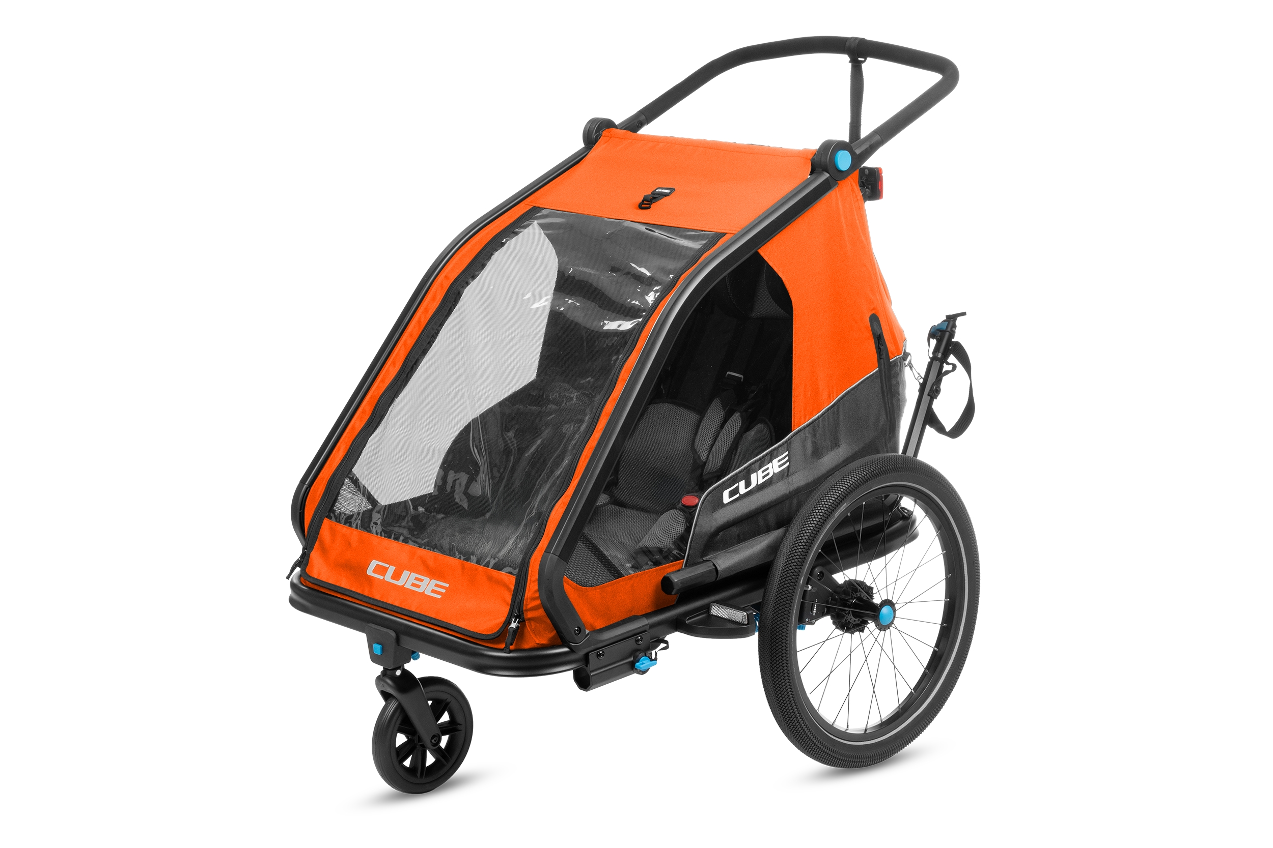 Cube Double CMPT Kinder Fahrradanhänger  
